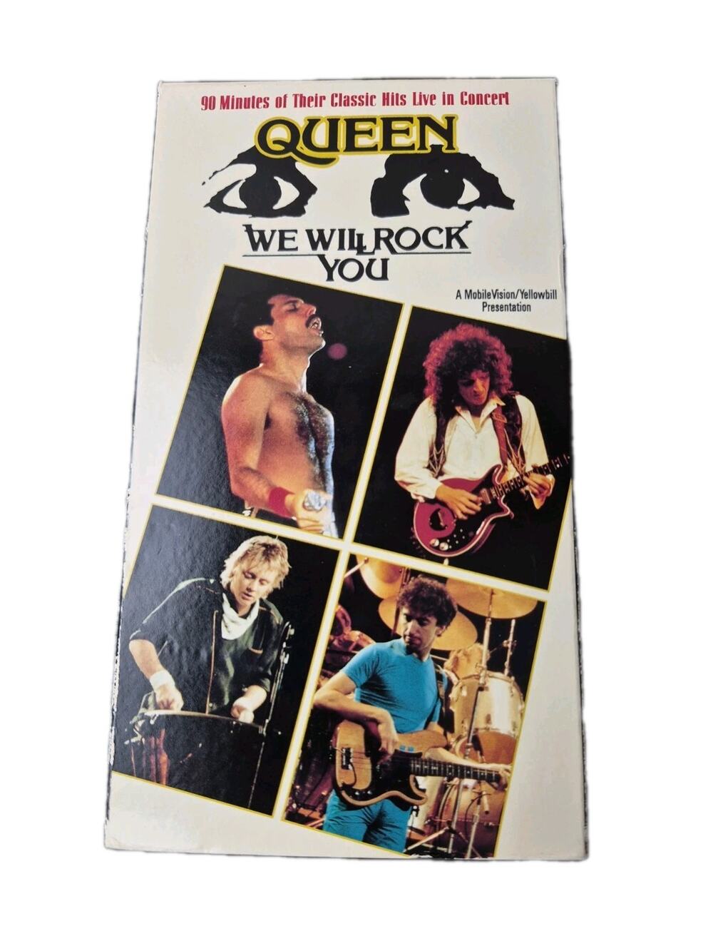 VTG Queen We Will Rock You VHS Classic Hits Live in Concert Strand Home Video